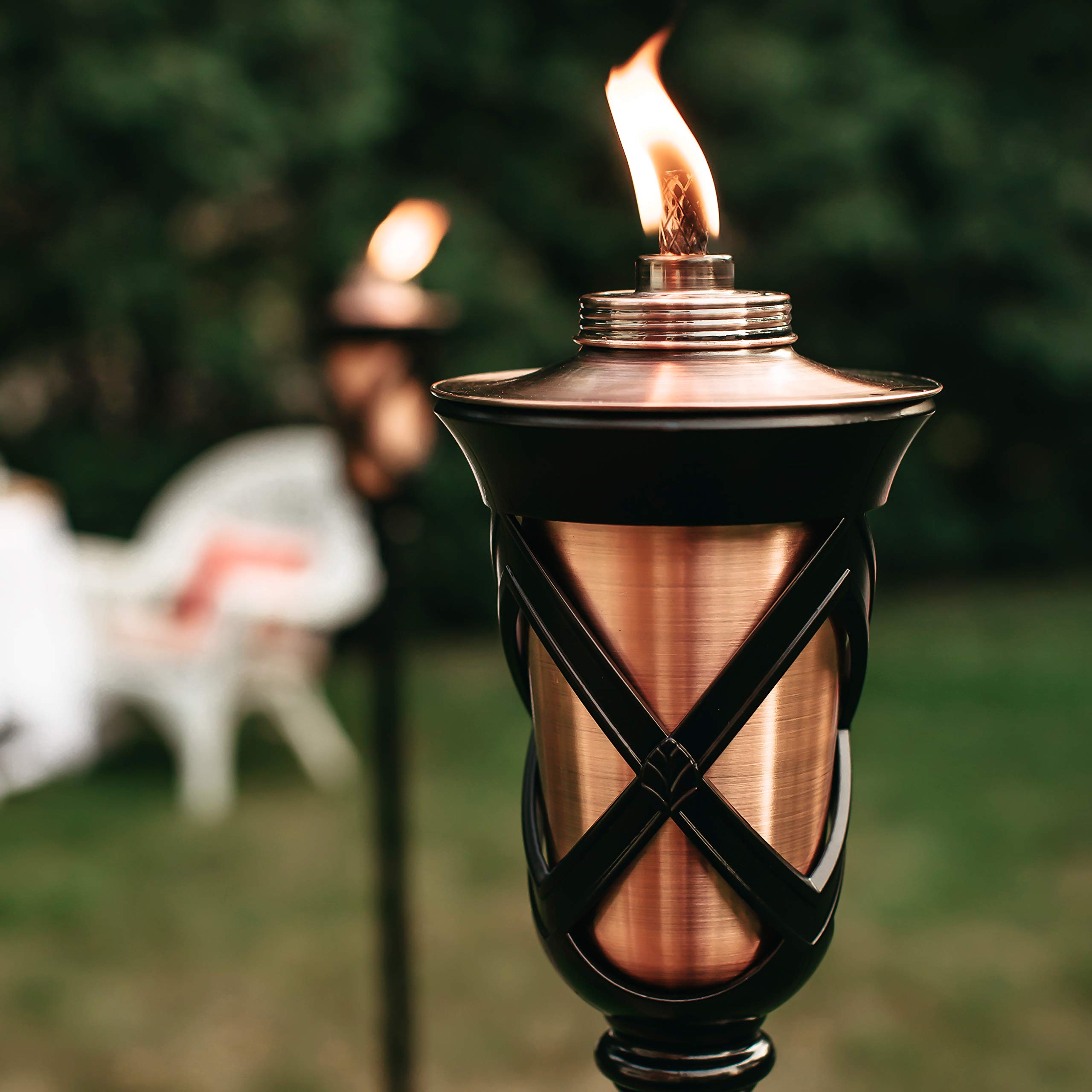 Copper Finish Torch Poles