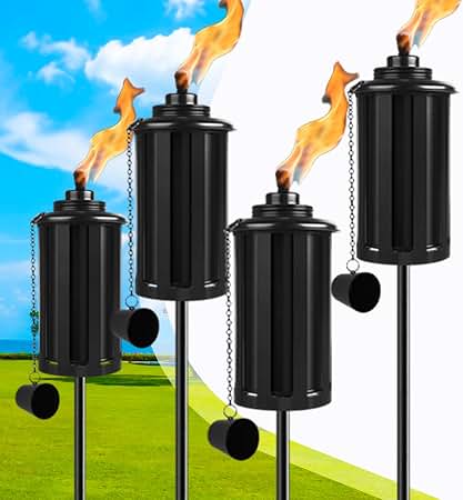 Weather Resistant Aluminum Outdoor Torch