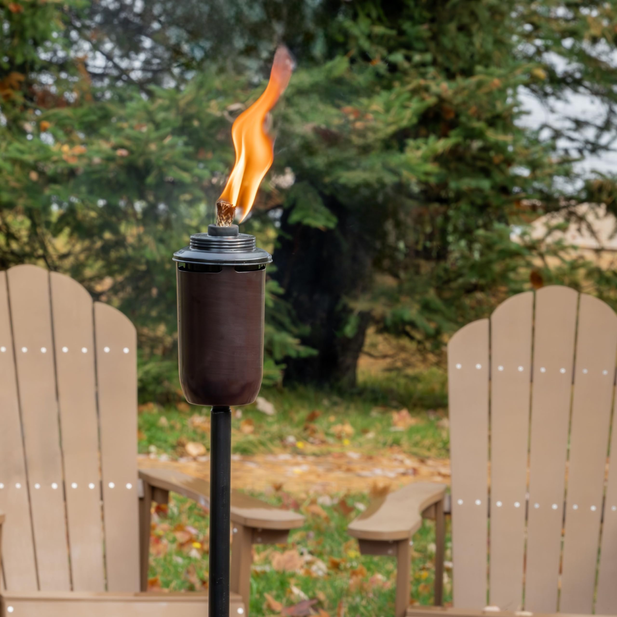 Heavy-Duty Copper Tiki Torches