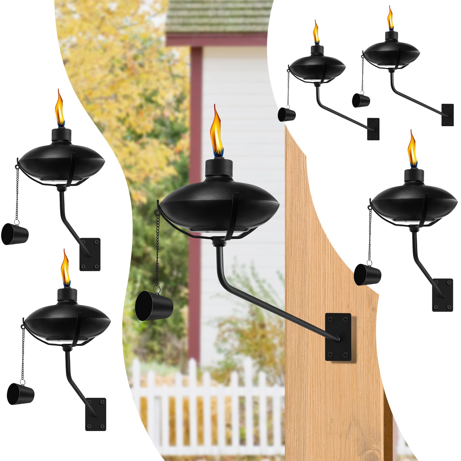 TIKI Brand Wall-Mounted Torch